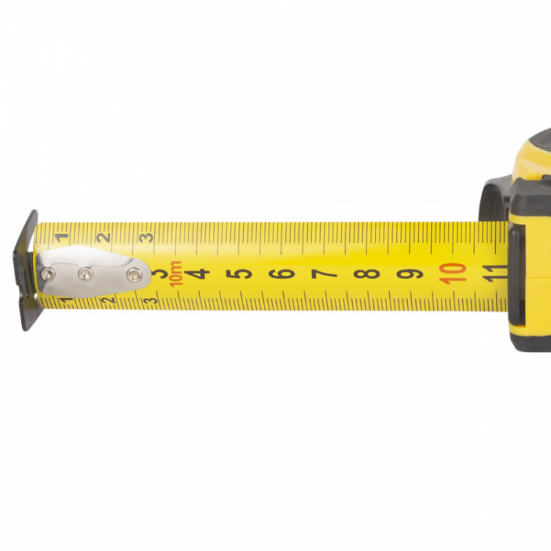 Рулетка обгумована Compact двостороннє полотно/зачіп 10м×25мм SIGMA (3814681)-3814681