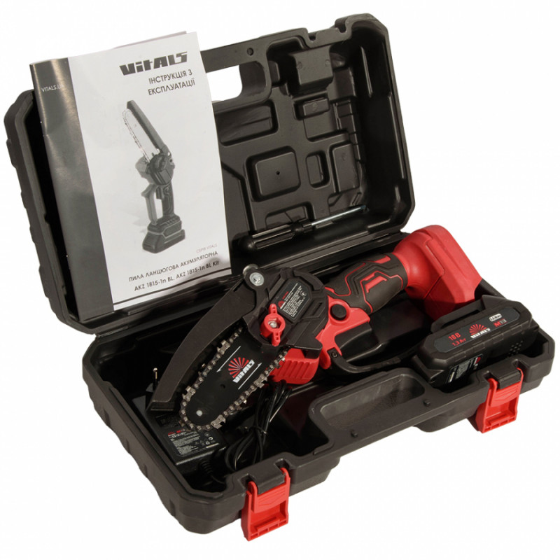 Пила ланцюгова акумуляторна Vitals AKZ 1810-1n Kit-242175
