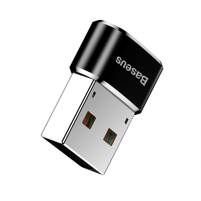 Перехідник Baseus Female Type-C to USB Чорний (CAAOTG-01)-