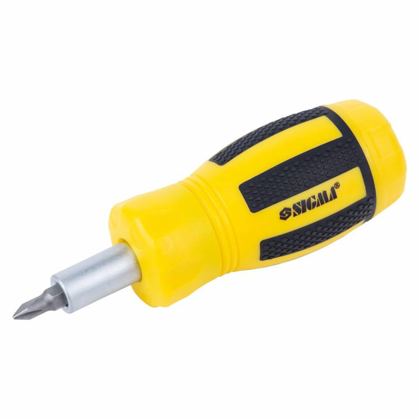 Викрутка з реверсом MINI біти 6шт CrV Sigma (4001811)-4001811