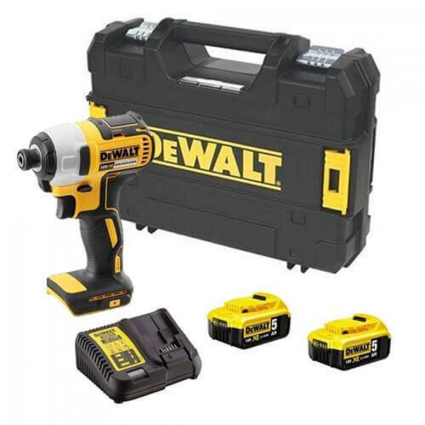 Шуруповерт акумуляторний ударний безщітковий DeWALT DCF888P2B-DCF888P2B