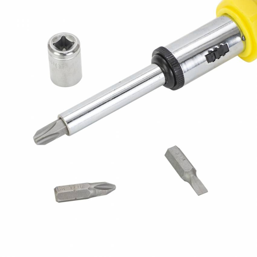 Викрутка з реверсом торцеві насадки 1/4” 27шт CrV Sigma (4002121)-4002121