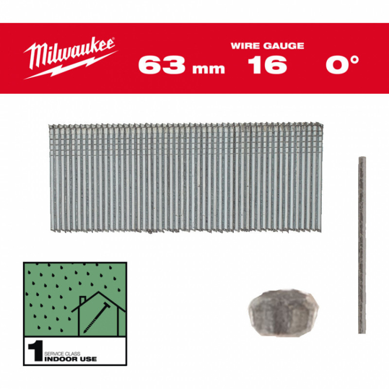 Гвозди 16G/0°/63mm/G/SC1-2,5kpc-4932498317