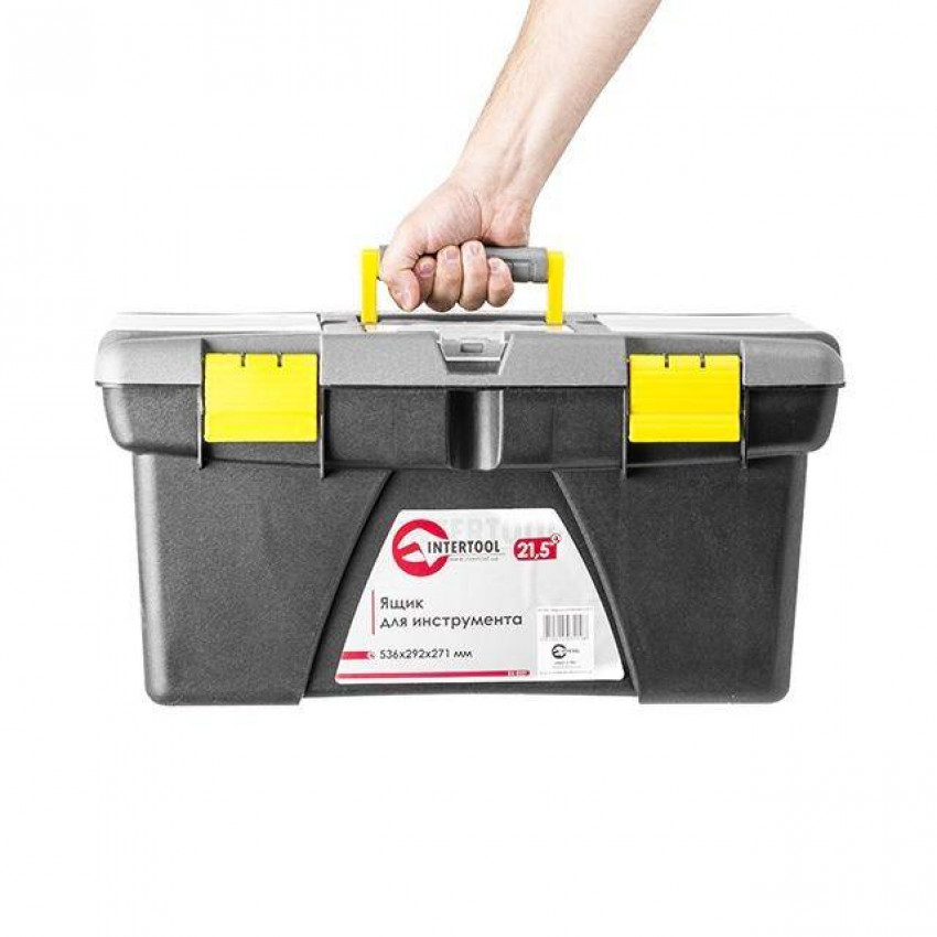 Ящик для інструментів 21.5" 536*292*271мм INTERTOOL BX-0321-BX-0321
