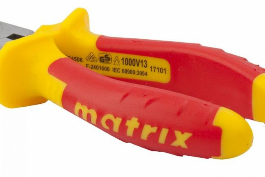 Довгогубці прямі Insulated, 160мм, двокомпонентні рукоятки, MTX PROFESSIONAL-171019