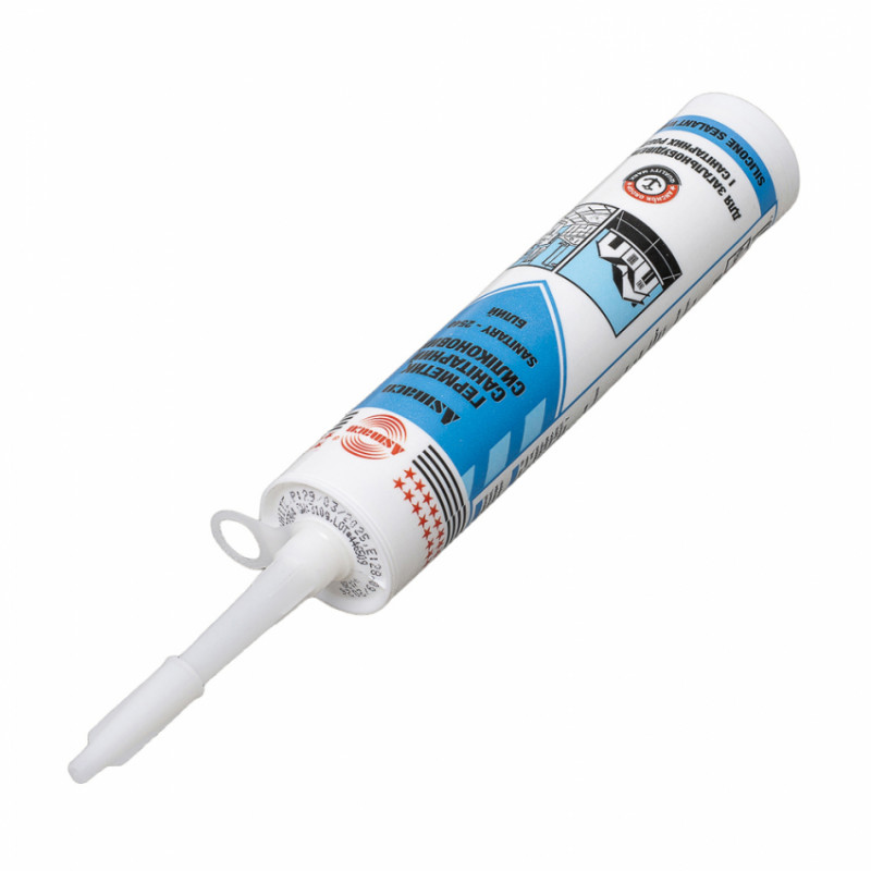 Герметик силіконовий санітарний 280мл (310г) ОАЕ ASMACO (2732221)-2732221