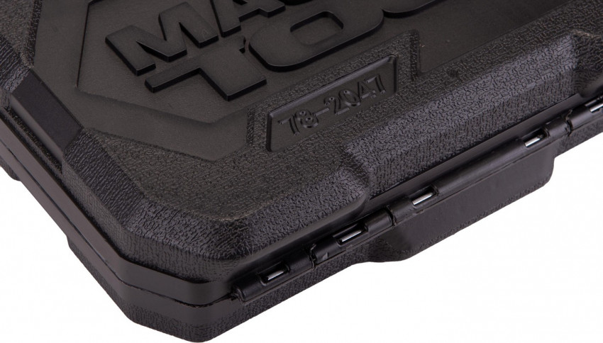 MasterTool Набір торцевих насадок PROFI CrV 1/4” 4-14 мм, тріскачка 72Т, 46 шт, кейс, Арт.: 78-2047-78-2047