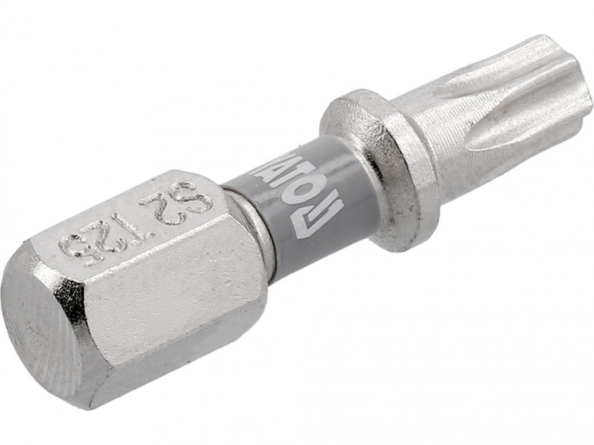 Насадка викруткова YATO; "TORX" T25 х 25 мм. шпиндель 6-гран- 1/4", покрита нікелем, 2 шт.[10]-YT-78014