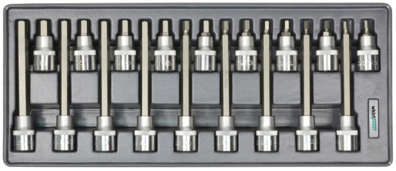 Набір головок зі вставкою Hex 1/2" Н5-Н19 18од ложемент-AN-SK56