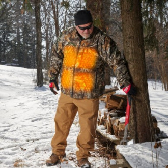 Куртка з електропідігрівом MILWAUKEE M12 HJCAMO7-0(XXXL), камуфляжна, розмір (XXXL)