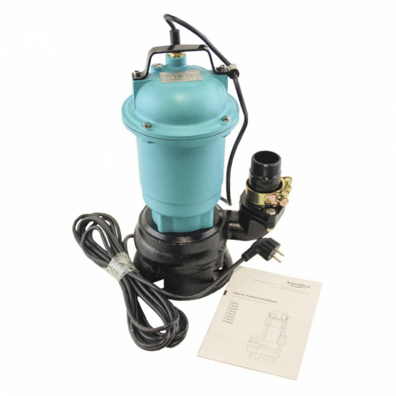 Насос каналізаційний 0.55кВт Hmax 12м Qmax 242л/хв AQUATICA (773411)-773411
