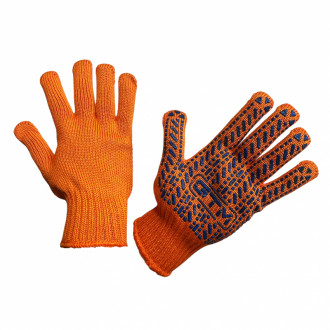 Рукавички трикотажні помаранчеві ТМ GTM LUX 5612-[articul]