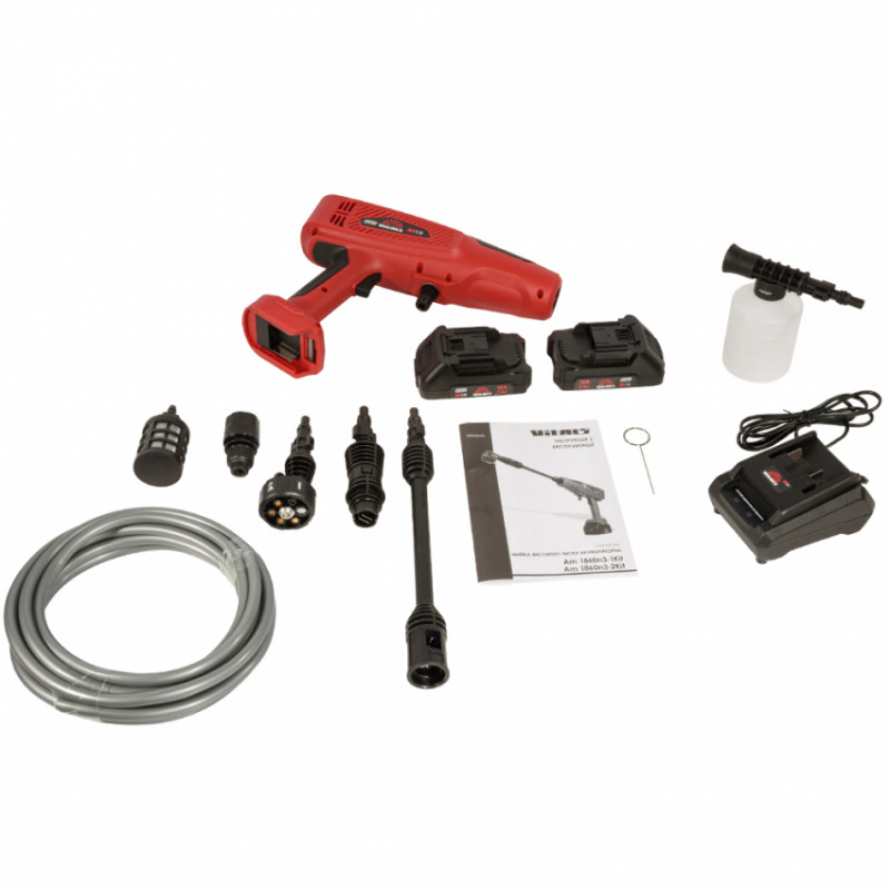 Мийка високого тиску акумуляторна Vitals Master Am 1860n3-2Kit-243498