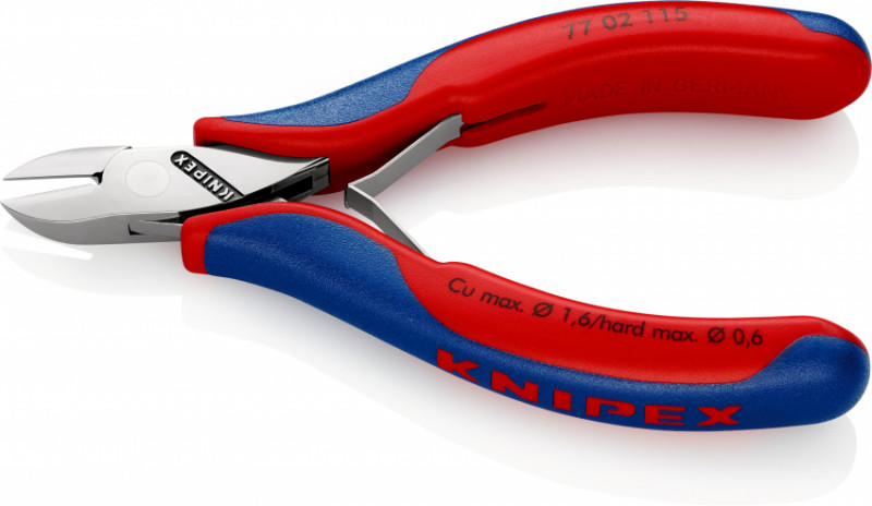 Кусачки бокові для електроніки KNIPEX 77 02 115 SB-77 02 115 SB