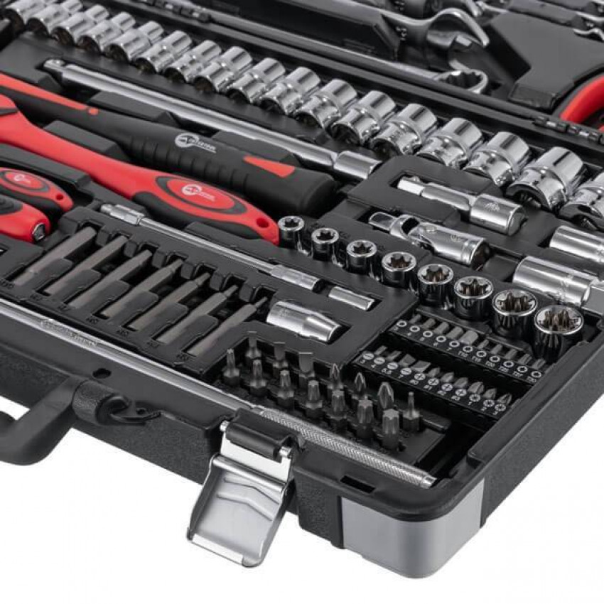 Набір інструментів професійний 1/4 "& 1/2"; 119од, Cr-V INTERTOOL ET-7119-ET-7119