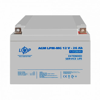 Акція. Акумулятор мультигелевий AGM LPM-MG 12V - 26 Ah