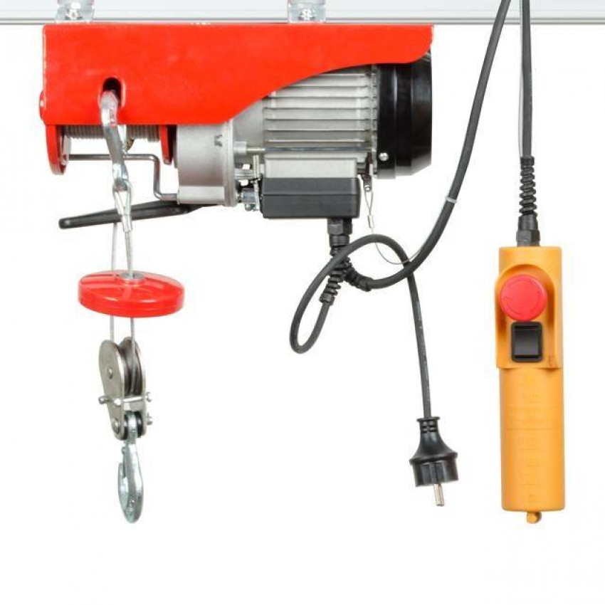 Лебідка електрична 220/230В, 500Вт, 125/250 кг, трос 3.0мм * 12м INTERTOOL GT1481-GT1481
