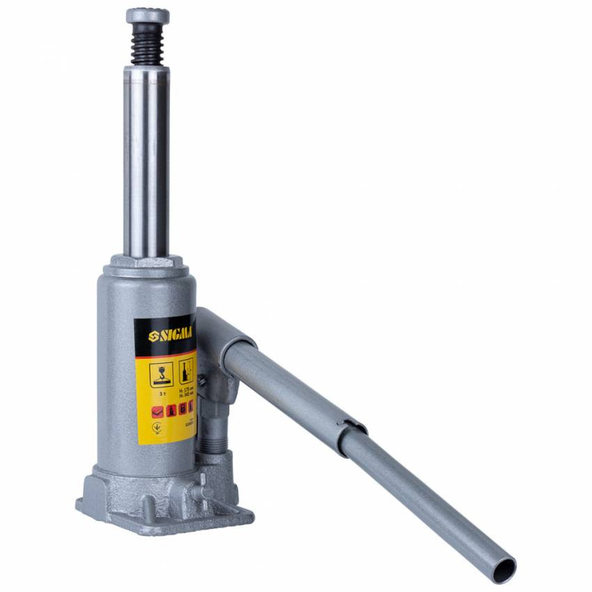 Домкрат гідравлічний пляшковий 3т H 175-345мм Standard Sigma (6106031)-6106031