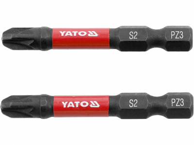 Насадка викруткова ударна YATO; PZ3 х 50 мм. шпиндель 6-гран- 1/4&quot;, 2 шт.[10]-[articul]