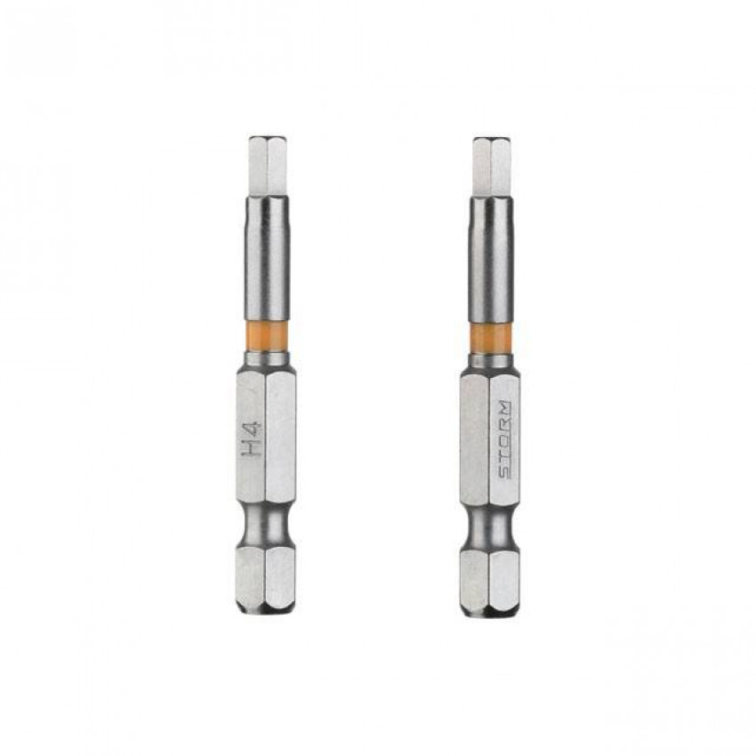 Комплект отверточних насадок Hex H4.0 1/4 "* 50мм, S2, уп. 2 од., STORM INTERTOOL VT-0228-VT-0228