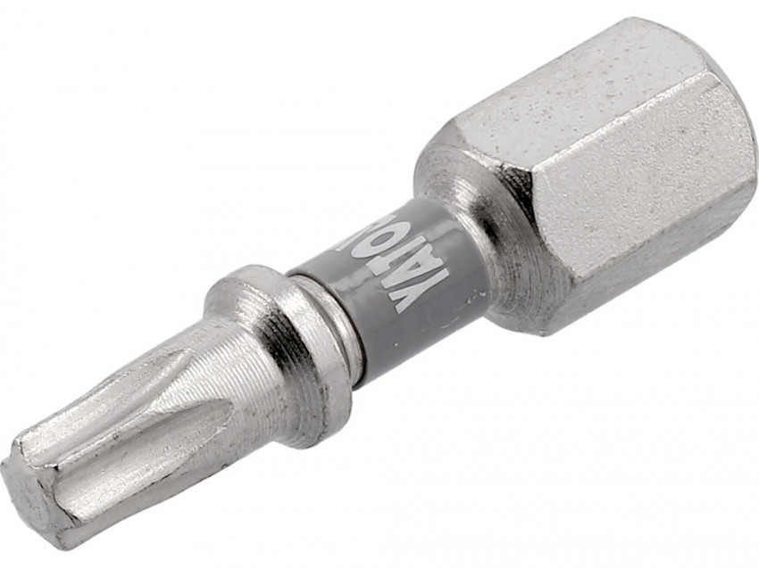 Насадка викруткова YATO; "TORX" T20 х 25 мм. шпиндель 6-гран- 1/4", покрита нікелем, 2 шт.[10]-YT-78013