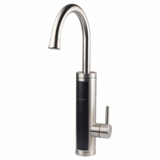 Кран-водонагрівач проточний s89 3.3кВт для кухні вилив вухо на гайці з дисплеєм і термостатом SS AQUATICA (9789111)-[articul]