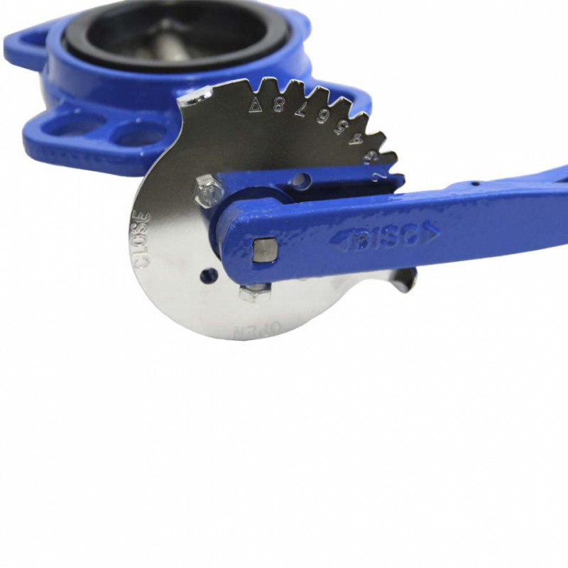 Затвор міжфланцевий «батерфляй» 3'' корпус чавун (GGG50) диск чавун (GGG50) EPDM PN16 FLORA (5080204)-5080204