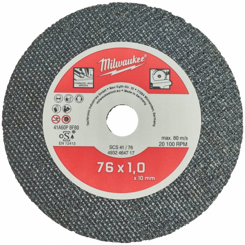 Диск відрізний MILWAUKEE, SCS 41/230х1,9 PRO, Ø230мм-4932451490
