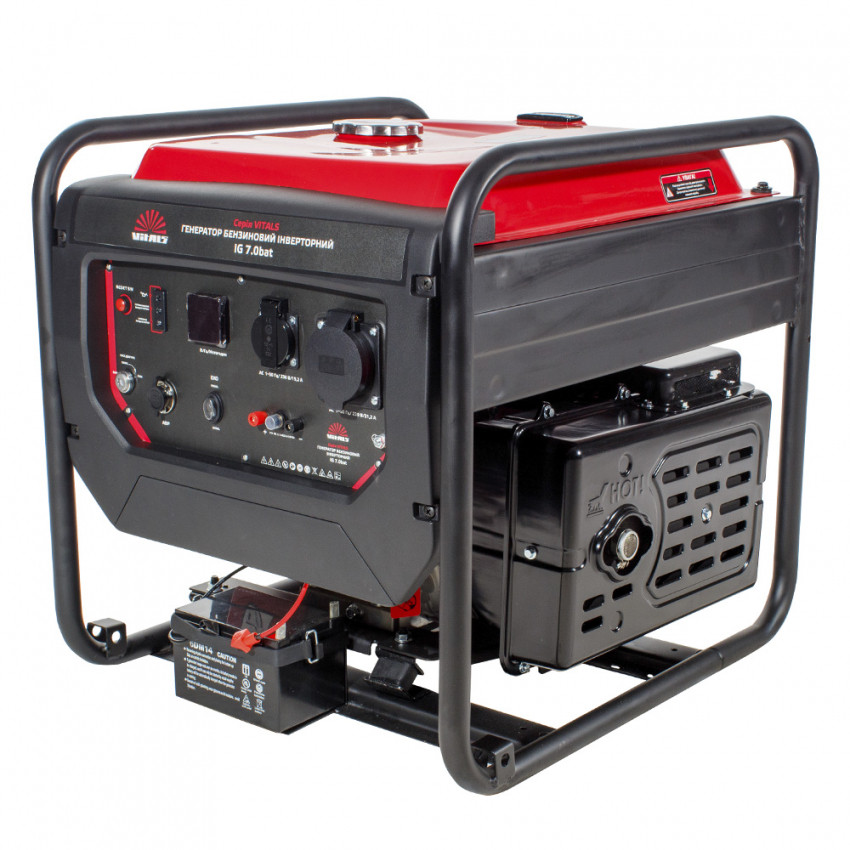 Генератор бензиновий інверторний Vitals IG 7.0bat-213518