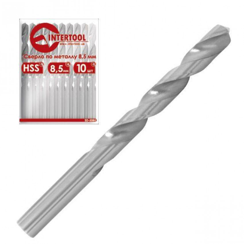 Свердло по металу 3.9 мм, HSS DIN338 INTERTOOL SD-5039-SD-5039