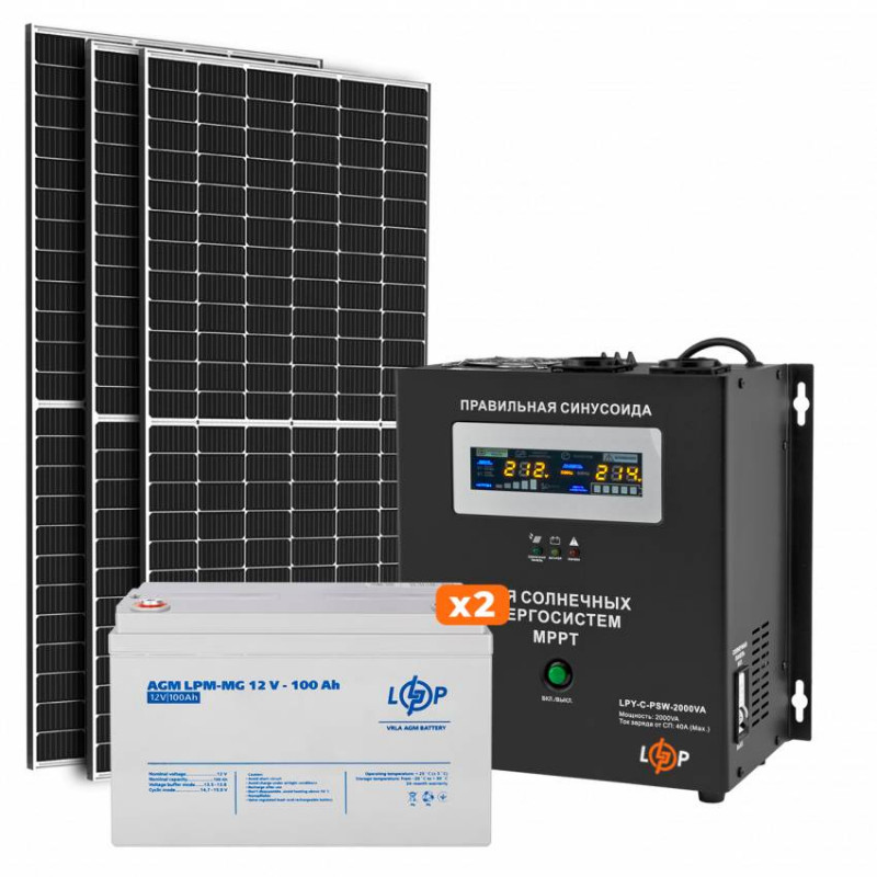 Комплект СЕС 3кВт АКБ (гель) 150 Ah Стандарт-