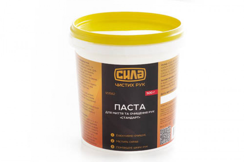 Паста для очищення рук 0,5кг (відерце) Стандарт СИЛА-951582