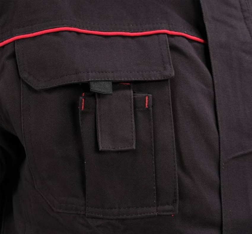 Куртка робоча COMFY YATO розмір XL, чорно-червона, 7 кишень, 100% бавовна-YT-79234