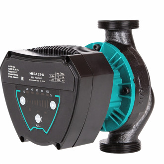 Насос циркуляційний енергозберігаючий 8-130Вт Hmax 8м Qmax 108л/хв Ø1½&quot; 180мм + гайки Ø1&quot; AQUATICA GPA25-8/180 IV (774075)