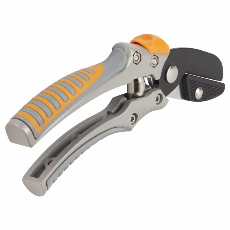 Секатор з ковадлом 200 мм алюмінієві ручки FLORA (5021484)-5021484