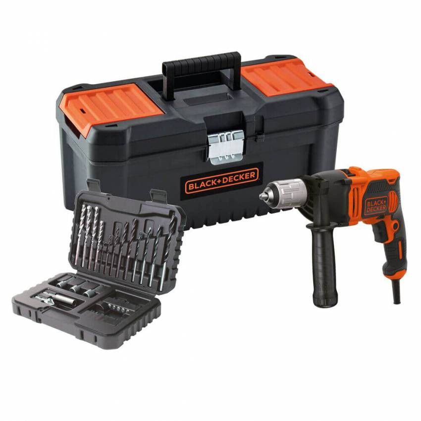 Дриль ударний мережевий BLACK DECKER BEH850-BEH850