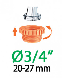 Адаптер 3/4&quot;-1&quot;В для конектора поливального шлангу