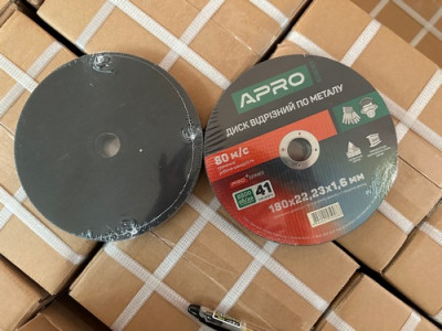 Диск відрізний по нержавіючій сталі (Ceramic) 180х1.6х22.2мм (10шт. в пач.) APRO PRO-[articul]