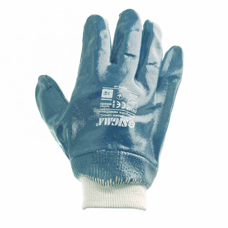 Рукавички трикотажні з нітриловим покриттям Sigma (9443401)-9443401