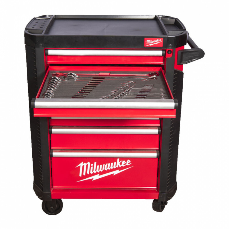Візок інструментальний MILWAUKEE, SRC30-1, 30''/78см, 7 полок , з комплектом інструмента, (206шт)-4932498185