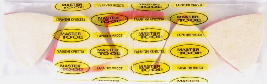 MasterTool Насадка трикутна повстяна тонкошерста на липучці для реноватора 85 мм, 10 шт, ст.: 08-6498-08-6498