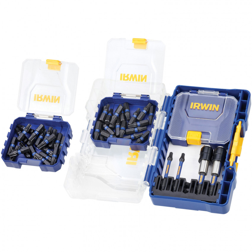 Набір біт IMPACT PRO 44шт, 1/4" /TX20, TX30 25мм x 20/ 57мм х2/ тримач біт Magnetic Torsion х 2, IRW-IW6061622