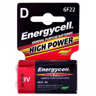 Батарейка Energycell 9V 6F22M-S1 сольова (крона)-[articul]
