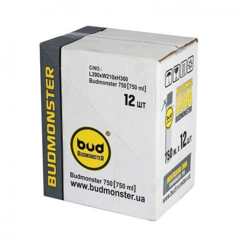 Піна монтажна ручна Budmonster 800 гр/750 мл-BM--10013