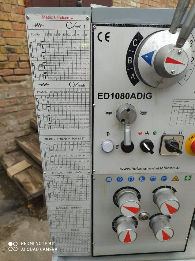 Токарний верстат по металу Holzmann ED 1080ADIG-ED1080ADIG_400V