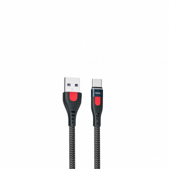 Кабель Remax Lesu Pro Aluminum Alloy USB 2.0 to Type-C 5A 1M Чорний (RC-188a)-[articul]