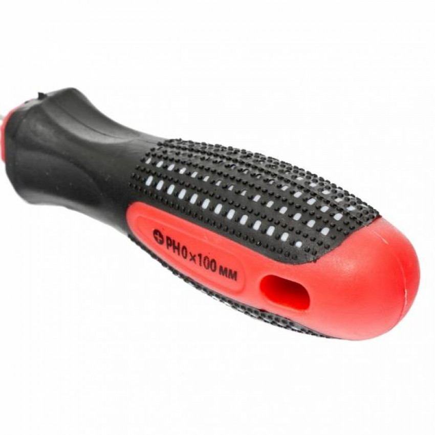Викрутка Fusion Ph0 х 100 мм, CrV, трикомпонентна рукоятка "anti slip", MTX-114359
