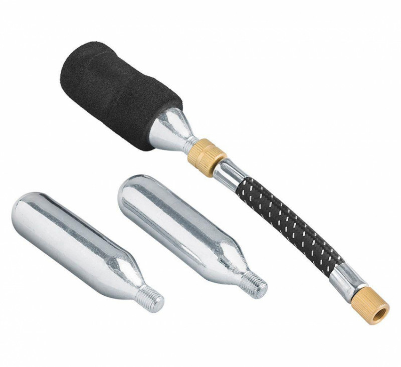 Набір для ремонту коліс (чорна сумка + CO₂)-02-02-45