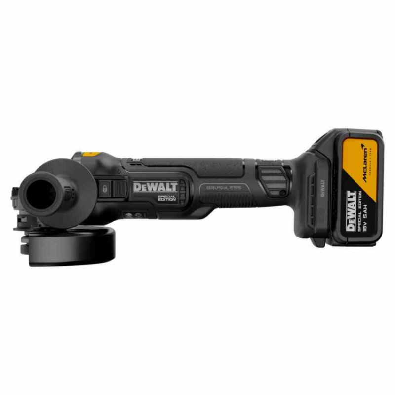 Шліфмашина кутова - болгарка акумуляторна безщіткова McLaren F1 TEAM SPECIAL EDITION DeWALT DCG45MP2T-DCG45MP2T