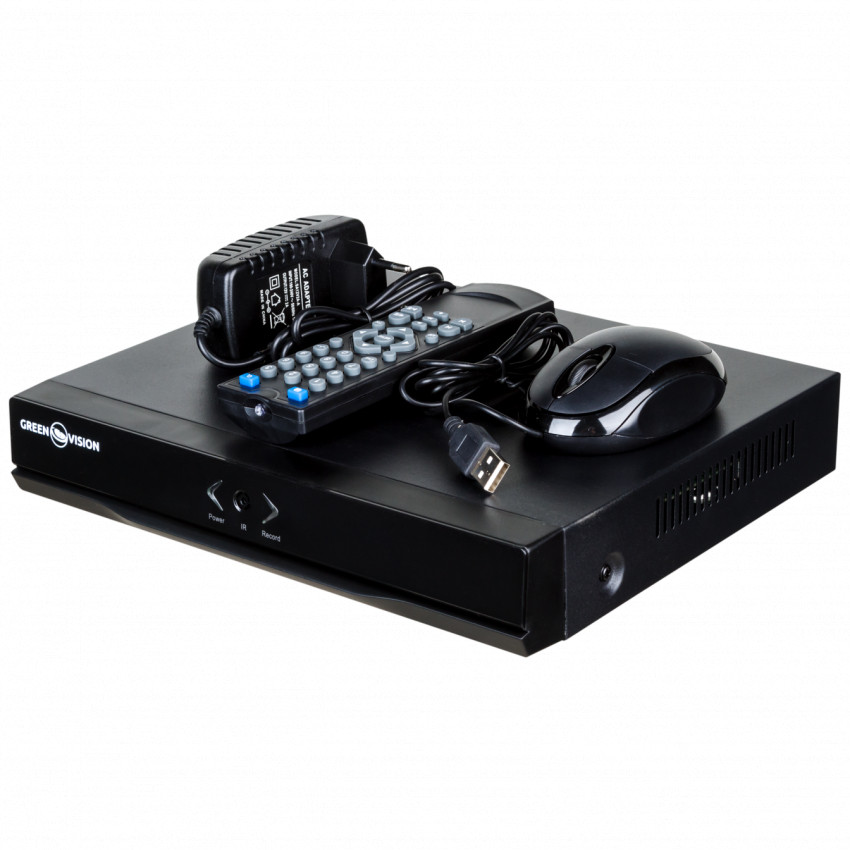 Гібридний відеореєстратор 8-канальний 2.4MP GHD GreenVision GV-A-S031/08 1080P-
